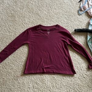 Burgundy sweater